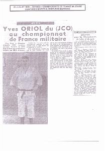 12 CHAMPIONNATS DE FRANCE MILITAIRE  23 07 1955 (1)